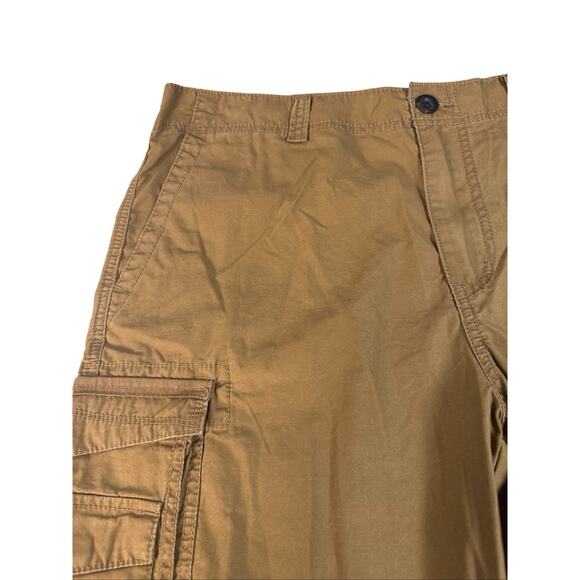 UNION MEN'S SIZE 34 BROWN COTTON CARGO‎ HIKING WALKING OUTDOOR SHORTS NWT - Picture 2 of 8